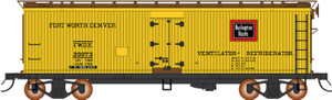 Intermountain ~ HO Scale ~ FGE Wood Refrigerator Car ~ Fort Worth & Denver CB&Q #20010 ~ 477043-01