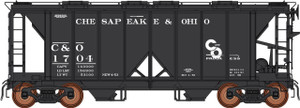 Intermountain ~ HO Scale ~ 1958 Cu. Ft. Covered Hopper ~ Chesapeake & Ohio #1829 ~ 48698-03