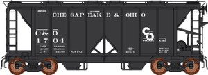 Intermountain ~ HO Scale ~ 1958 Cu. Ft. Covered Hopper ~ Chesapeake & Ohio #1913 ~ 48698-05