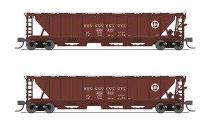 Broadway Limited ~ N Scale ~ H32 5-Bay Covered Hopper ~ Pennsylvania ~ 2-pack ~ 7251