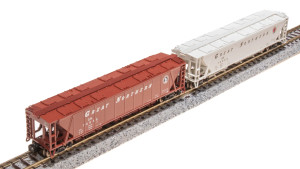 Broadway Limited ~ N Scale ~ H32 5-Bay Covered Hopper ~ Great Northern ~ 2-pack ~ 7261