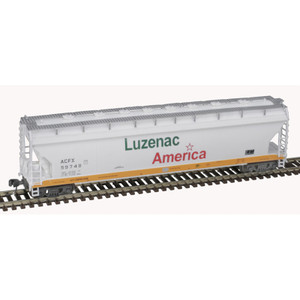 Atlas ~ N Scale ~ Pressureaide Centerflow Covered Hopper ~ Master ~ Luzenac America #59755 ~ 50006074