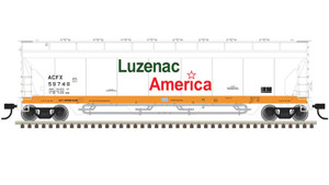 Atlas ~ N Scale ~ Pressureaide Centerflow Covered Hopper ~ Master ~ Luzenac America #59762 ~ 50006075