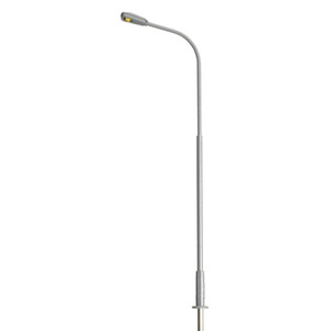 Atlas ~ N Scale ~ Single-Arm Streetlight ~ 3-Pack ~ Cool White LED ~ Gray ~ 70000148