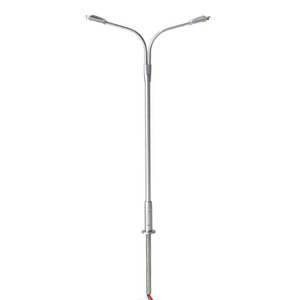 Atlas ~ N Scale ~ Double-Arm Streetlight ~ 3-Pack ~ Cool White LED ~ Silver ~ 70000154