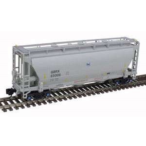 Atlas ~ N Scale ~ Master Plus ~ Trinity 3230 Pressure Differential PD Covered Hopper ~ TXI GBRX #65004 ~ 50006217