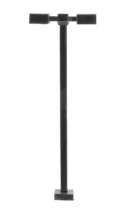 Atlas ~ HO Scale ~ Double-Arm Square Light ~ 3-Pack ~ Black ~ Cool White LED ~ 70000212