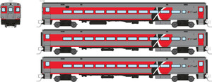Rapido ~ N Scale ~ Comet Car ~ CT Rail Set #1 ~ Cab Car and 2 Coaches ~ 528055