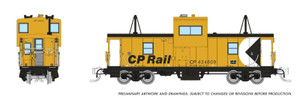 Rapido ~ N Scale ~ Angus Shops Wide Vision Caboose ~ Canadian Pacific CP Rail #434609 ~ 510047