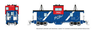 Rapido ~ N Scale ~ Angus Shops Wide Vision Caboose ~ Frisco #1240 ~ 510071