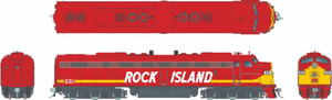 Rapido ~ HO Scale ~ EMD E8A w/HEP ~ Rock Island #662 ~ DC/Silent ~ 28323