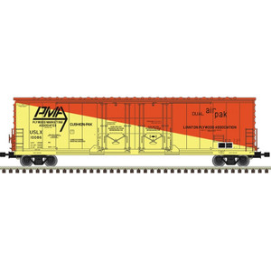 Atlas ~ N Scale ~ Master ~ Evans 53' Double Plug Door RBL ~ Plywood Marketing Associates USLX #10163 ~ 50007599