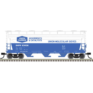 Atlas ~ N Scale ~ Trainman ~ ACF 3560 Covered Hopper ~ Union Carbide SHPX #63435 ~ 50007606