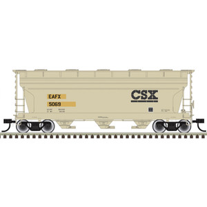 Atlas ~ HO Scale ~ Trainman ~ ACF 3560 Center-Flow Covered Hopper ~ Rail Logistics EAFX #5074 ~ 20008109