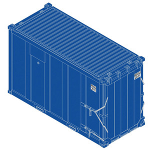 Atlas ~ HO Scale ~ Trainman ~ 20' High-Cube MSW Trash Container 4-Pack ~ RSGU #2011, #2064, #2266, #2304 ~ 20007748