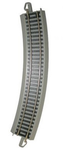 Bachmann ~ HO Scale ~ Code 100 ~ EZ-Track ~ 18" Radius Curved Track ~ 5 Pieces ~ 44580-5