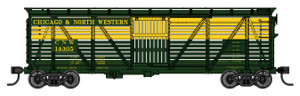 Walthers Mainline ~ HO Scale ~ 40' Wood Stock Car with Dreadnaught Ends ~ Chicago & North Western #14305 ~ 910-41508