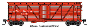 Walthers Mainline ~ HO Scale ~ 40' Wood Stock Car with Dreadnaught Ends ~ Great Northern #56255 ~ 910-41515