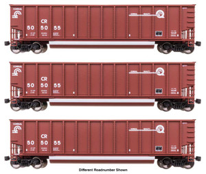 Walthers Mainline ~ HO Scale ~ 50' Bethgon Coalporter Gondola 3-Pack ~ Conrail ~ 910-55916
