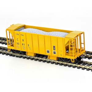 Bowser ~ HO Scale ~ 70 Ton 2 Bay Ballast Car Kit ~ Conrail #52819 ~ 31723