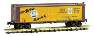 Micro Trains ~ Z Scale ~ 40' Wood-Sheathed Ice Reefer ~ Mrs. Tuckers Shortening NADX #2649 ~ 51800760
