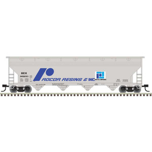 Atlas ~ N Scale ~ Trainman ~ ACF 5250 4-Bay Covered Hopper ~ Rocor Resins #945253 ~ 50007117