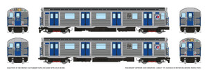Rapido ~ HO Scale ~ R32 "Brightliner" Subway 2-Car Set ~ New York MTA ~ DC Silent ~ 209005