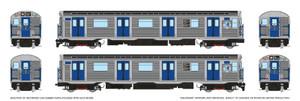 Rapido ~ HO Scale ~ R32 "Brightliner" Subway 2-Car Set ~ New York MTA ~ DC Silent ~ 209011