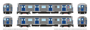 Rapido ~ HO Scale ~ R32 "Brightliner" Subway 2-Car Set ~ New York MTA ~ Unpowered ~ 209302