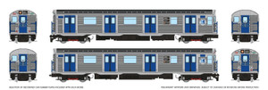 Rapido ~ HO Scale ~ R32 "Brightliner" Subway 2-Car Set ~ New York MTA ~ Unpowered ~ 209309