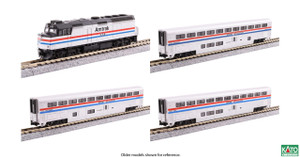 Kato ~ N Scale ~ F40PH Superliner Car Set ~ Amtrak ~ DCC Non-Sound ~ 106-3530DCC