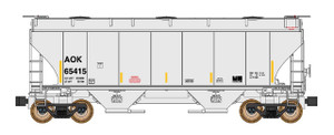Intermountain ~ N Scale ~ Trinity 3281 2-Bay Covered Hopper ~ Arkansas Oklahoma AOK #65421 ~ 669013-04