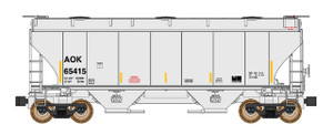 Intermountain ~ N Scale ~ Trinity 3281 2-Bay Covered Hopper ~ Arkansas Oklahoma AOK #65422 ~ 669013-05