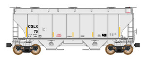 Intermountain ~ N Scale ~ Trinity 3281 2-Bay Covered Hopper ~ CGLX #106 ~ 669016-06