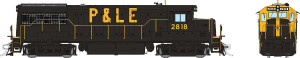 Rapido ~ HO Scale ~ GE U25B Low Hood ~ Pittsburgh & Lake Erie #2818 ~ DCC Sound ~ 35558