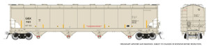 Rapido ~ HO Scale ~ Trinity 6241 Covered Hopper ~ GISX #1212 ~ 136008-1212