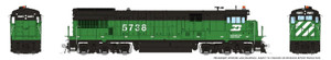 Rapido ~ HO Scale ~ GE U33C ~ Burlington Northern #5745 ~ DCC Sound ~ 43502