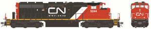 Bowser ~ HO Scale ~ GMD SD40-2W ~ Canadian National #5244 ~ DCC Sound ~ 26231