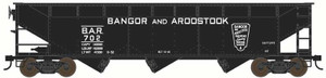 Bowser ~ HO Scale ~ 70 Ton Offset Hopper Car ~ Bangor & Aroostook #713 ~ 44084