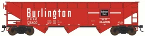Bowser ~ HO Scale ~ 70 Ton Offset Hopper Car ~ Chicago Burlington & Quincy #172420 ~ 44111