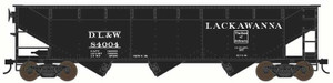 Bowser ~ HO Scale ~ 70 Ton Offset Hopper Car ~ Delaware Lackawanna & Western #84019 ~ 44117
