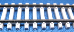 Micro Engineering ~ N Scale ~ Code 55 ~ Weathered 36" Flex-Trak ~ Concrete Ties ~ 1 Piece ~ 12-125-1