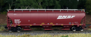 Intermountain ~ N Scale ~ Trinity 5161 3-Bay Covered Hopper ~ BNSF #480573 ~ 67207-63