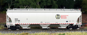 Intermountain ~ N Scale ~ Trinity 5161 3-Bay Covered Hopper ~ Canadian Pacific #121856 ~ 67208-36