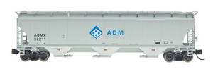 Intermountain ~ N Scale ~ Trinity 5161 3-Bay Covered Hopper ~ Archer Daniels Midland ADM #52187 ~ 67209-17