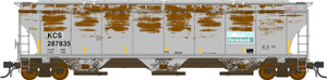 Intermountain ~ N Scale ~ Trinity 5161 3-Bay Covered Hopper ~ Kansas City Southern #287851 ~ 67265-02