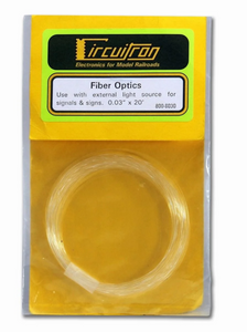 Circuitron ~ Fiber Optics ~ .03" ~ 20' Length ~ 8030
