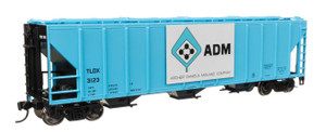 Walthers Mainline ~ HO Scale ~ 50' Pullman-Standard PS2-CD 4427 Covered Hopper ~ Archer-Daniels-Midland ADM #3123 ~ 910-49403