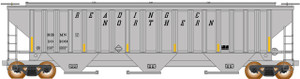 Intermountain ~ N Scale ~ Trinity Rib-Side Hopper ~ Reading Blue Mountain & Northern #10145 ~ 672302-05