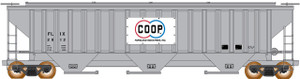 Intermountain ~ N Scale ~ Trinity Rib-Side Hopper ~ Farmland Industries #2844 ~ 672304-05